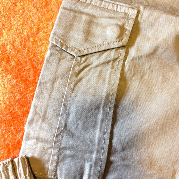 Light brown organic cotton utility cargo joggers pants NWT - Picture 4 of 15